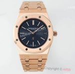 IPF Clone Audemars Piguet Royal Oak Jumbo 39mm Rose Gold Black Face